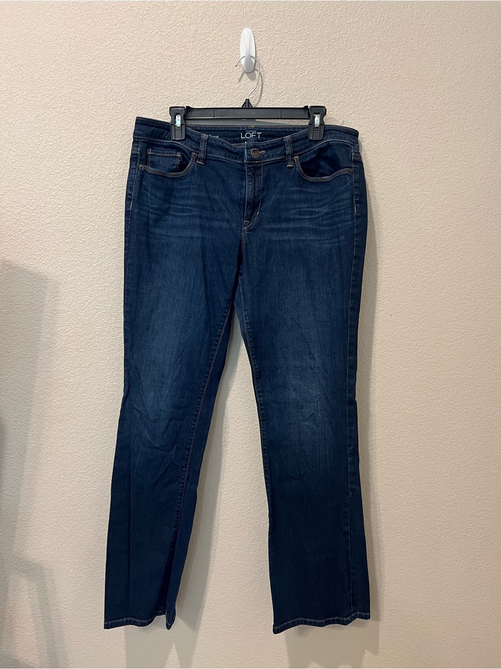 LOFT Women’s Bootcut Jeans - Mid & Dark Wash - Picture 9 of 12